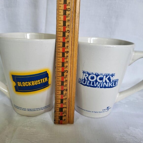 Pair of Blockbuster Rocky and Bullwinkle mugs - Picture 5 of 6
